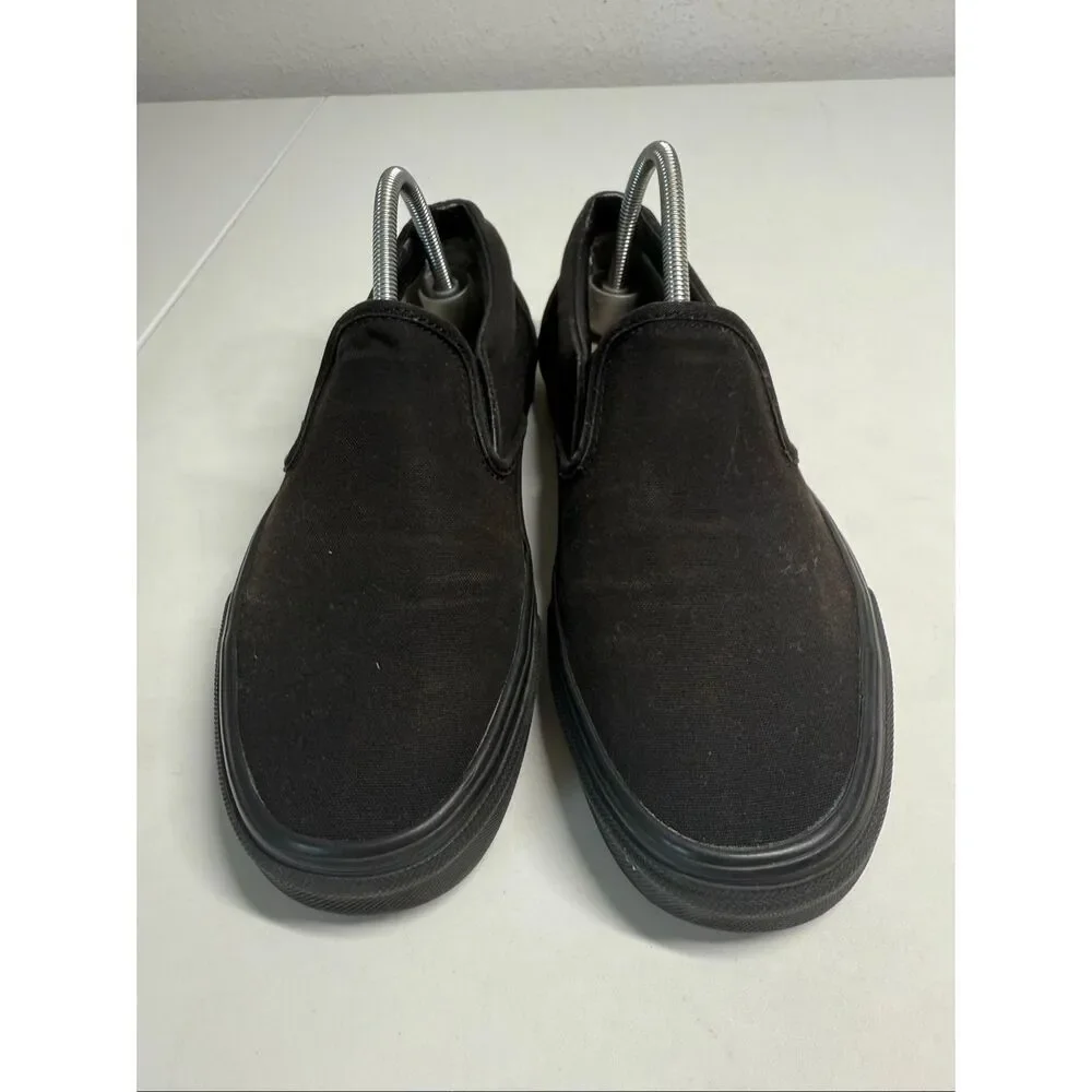 VANS Classic Slip-On Black/ Black Shoes Classic Canvas Women’s Size 8,5 Sneakers